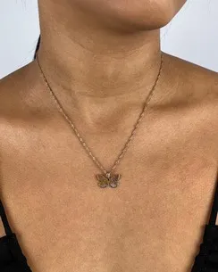 PINGENTE BORBOLETA ESTAMPADA
