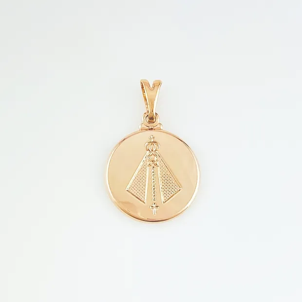 PINGENTE MANDALA LISA COM NOSSA SENHORA