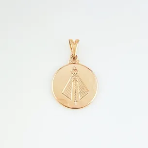 PINGENTE MANDALA LISA COM NOSSA SENHORA