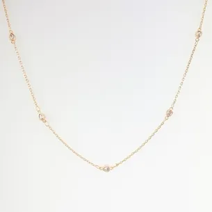 COLAR FIO GOTAS DE ZIRCONIA