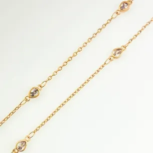 COLAR FIO GOTAS DE ZIRCONIA