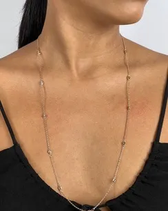 COLAR FIO GOTAS DE ZIRCONIA