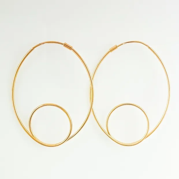 BRINCO ARGOLA OVAL COM LUPE