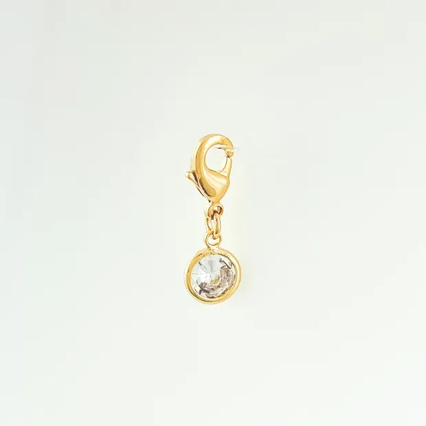 PINGENTE ZIRCONIA PARA CORRENTE, PULSEIRA E TORNOZELEIRA.