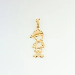 PINGENTE MENINO LISO VAZADO