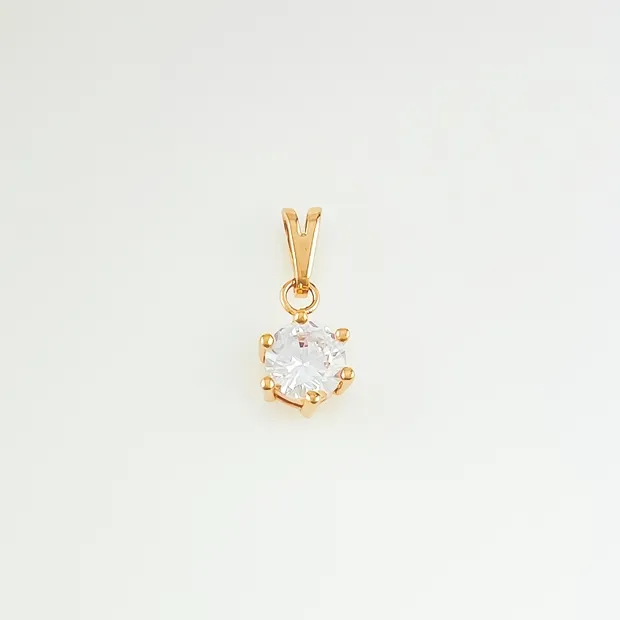 PINGENTE PONTO DE LUZ ZIRCONIA