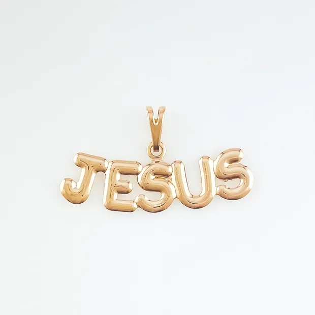 PINGENTE JESUS LISO VAZADO