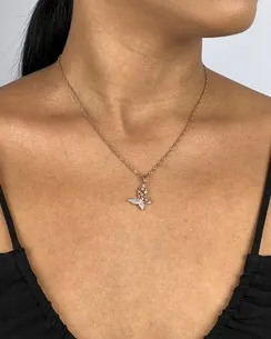 PINGENTE BORBOLETA CRAVEJADA MICRO ZIRCONIA