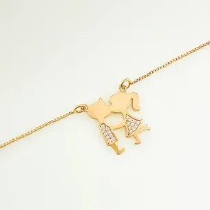 GARGANTILHA CASAL CRAVEJADO MICRO ZIRCONIA
