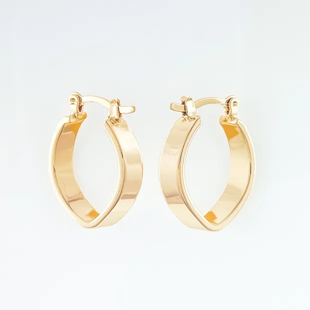 BRINCO ARGOLA GOTA LISA LARGA