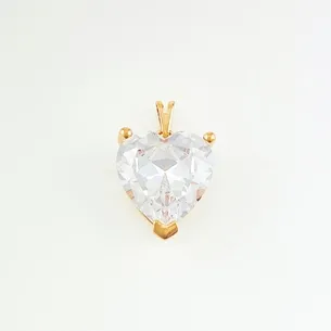 PINGENTE CORACAO COM ZIRCONIA
