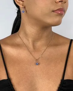 CONJUNTO TRANQUETA COM OLHO GREGO AZUL