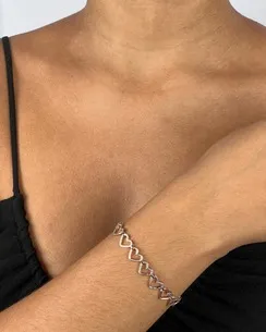 PULSEIRA ELO CORACOES ESTAMPADO FEMININA