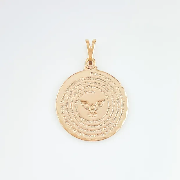 PINGENTE MANDALA PAI NOSSO COM ESPIRITO SANTO