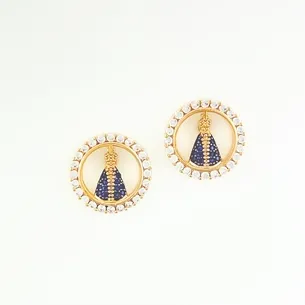 BRINCO CIRCULO COM NOSSA SENHORA CRAVEJADA