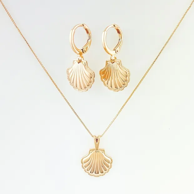 CONJUNTO TRANQUETA COM CONCHA
