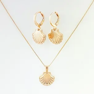 CONJUNTO TRANQUETA COM CONCHA