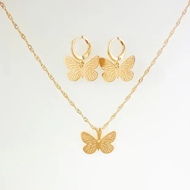 CONJUNTO TRANQUETA COM BORBOLETA