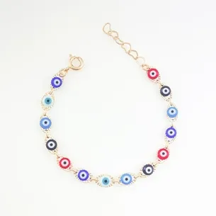 PULSEIRA OLHO GREGO COLORIDO INFANTIL