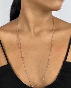 COLAR FIO ZIRCONIA QUADRADA
