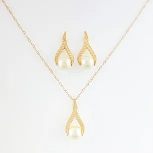 CONJUNTO COM PEROLAS