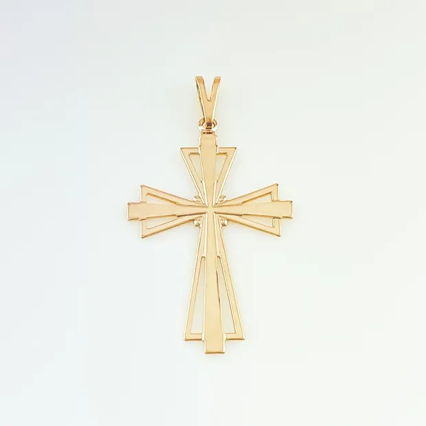 PINGENTE CRUCIFIXO LISO VAZADO