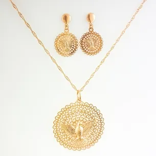 CONJUNTO MANDALA COM ESPIRITO SANTO