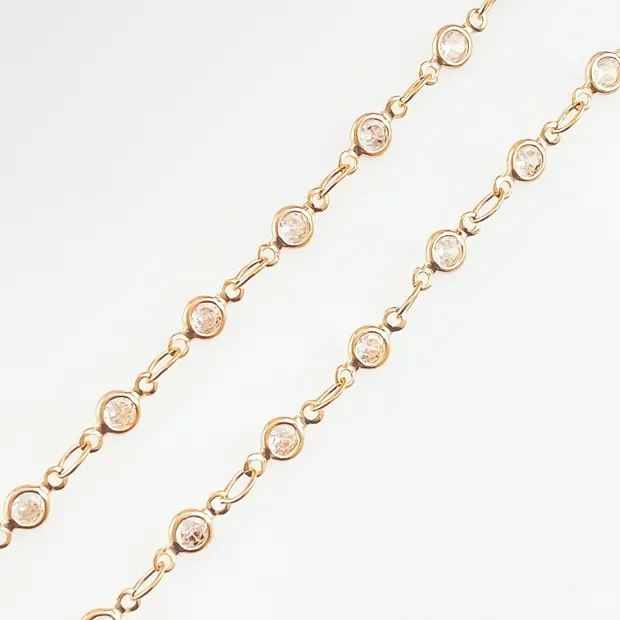 CORRENTE CHOKER COM ZIRCONIA CRISTAL