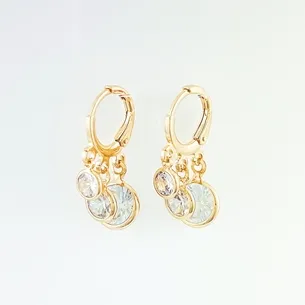 BRINCO TRANQUETA COM TRES ZIRCONIA