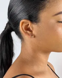 BRINCO ARGOLINHA LISA COM CIRCULOS PEQUENA