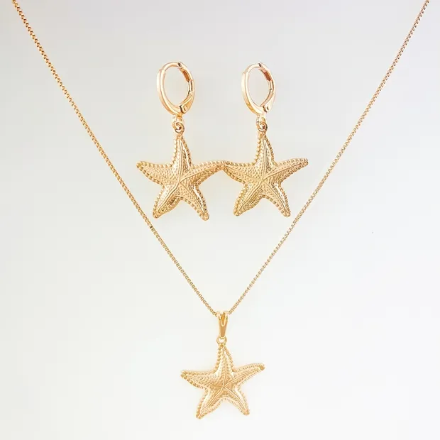 CONJUNTO TRANQUETA COM ESTRELA DO MAR