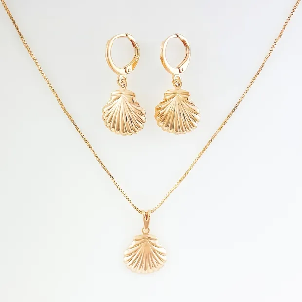 CONJUNTO TRANQUETA COM CONCHA