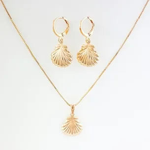 CONJUNTO TRANQUETA COM CONCHA