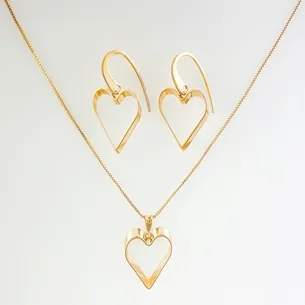 CONJUNTO GANCHO COM CORACAO LISO