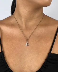 PINGENTE NOSSA SENHORA ESTAMPADA VAZADA