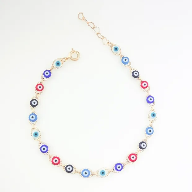 PULSEIRA OLHO GREGO COLORIDO FEMININA