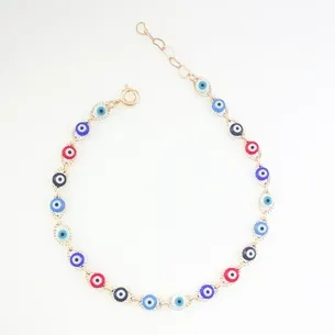 PULSEIRA OLHO GREGO COLORIDO FEMININA