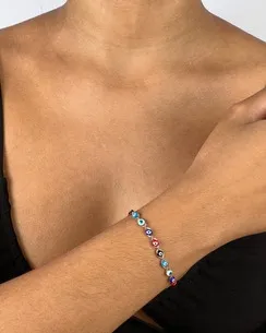 PULSEIRA OLHO GREGO COLORIDO FEMININA