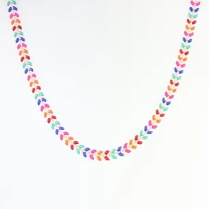 CORRENTE CHOKER RABO DE PEIXE COLORIDO
