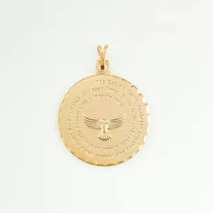 PINGENTE MANDALA COM ESPIRITO SANTO