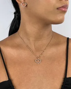 CONJUNTO CORACAO CRAVEJADO MICRO ZIRCONIA