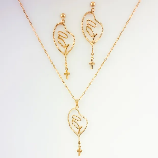 CONJUNTO TERCO COM ROSTO NOSSA SENHORA