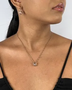 CONJUNTO TRANQUETA CORACAO NUDE COM MICRO ZIRCONIA