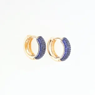 BRINCO ARGOLA CRAVEJADA MICRO ZIRCONIA