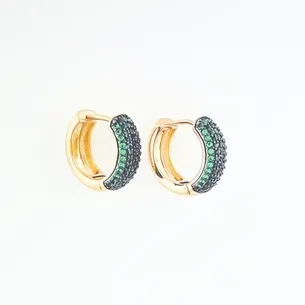 BRINCO ARGOLA CRAVEJADA MICRO ZIRCONIA