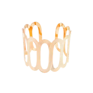 BRACELETE OVAL ESTAMPADO VAZADO