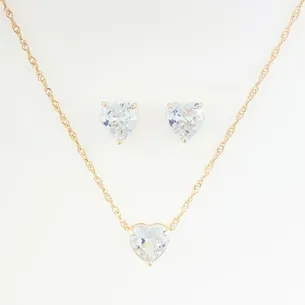 CONJUNTO CORACAO COM ZIRCNONIA