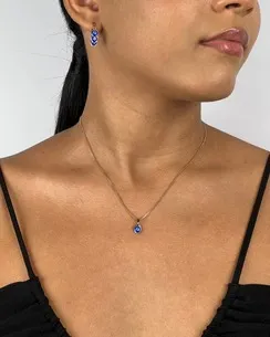 CONJUNTO TRANQUETA COM OLHO GREGO AZUL