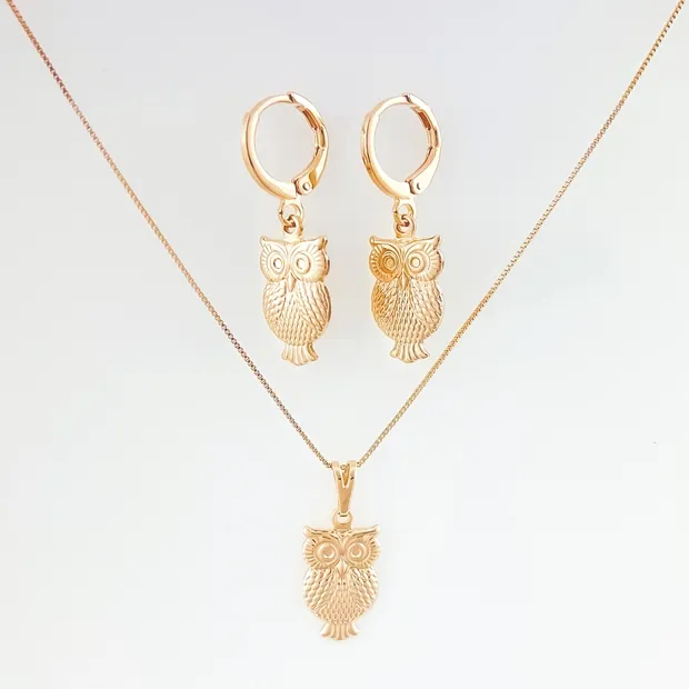 CONJUNTO TRANQUETA COM CORUJA