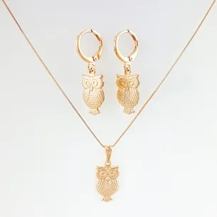 CONJUNTO TRANQUETA COM CORUJA